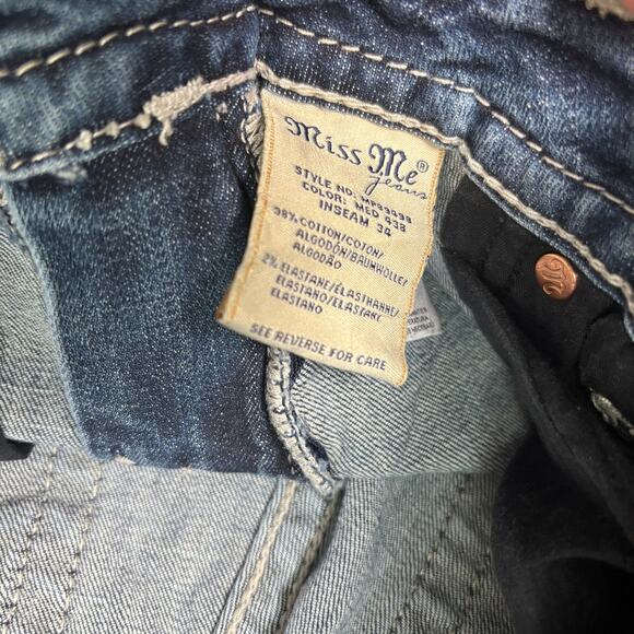 Miss Me pink embroidered bootcut jeans 27 - Picture 6 of 6